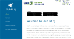 Desktop Screenshot of clubfitnj.com