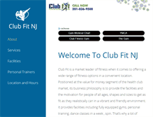 Tablet Screenshot of clubfitnj.com